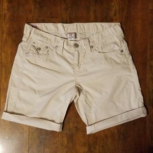 True Religion "Riley" Khahki Shorts